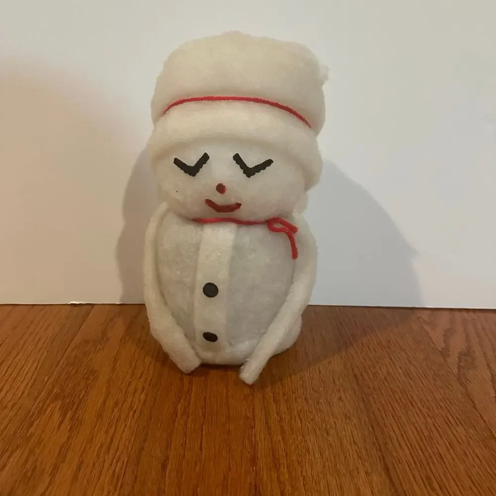 Vintage Crafted Batting Snowman